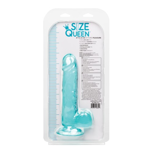 Dildo Size Queen 6" - Azul