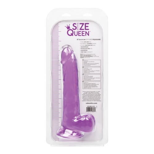 Size Queen 8" Dildo - Purple