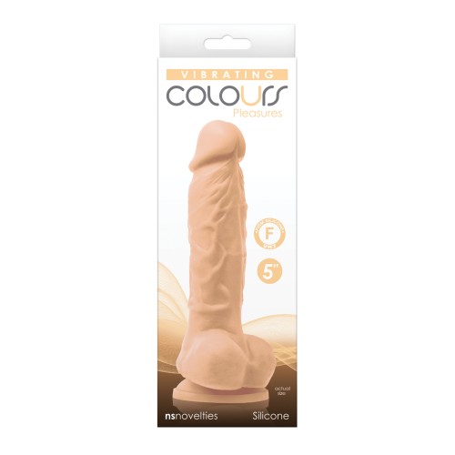 Dildo Vibrador Colours Pleasures - 5" de Vibración Intensa