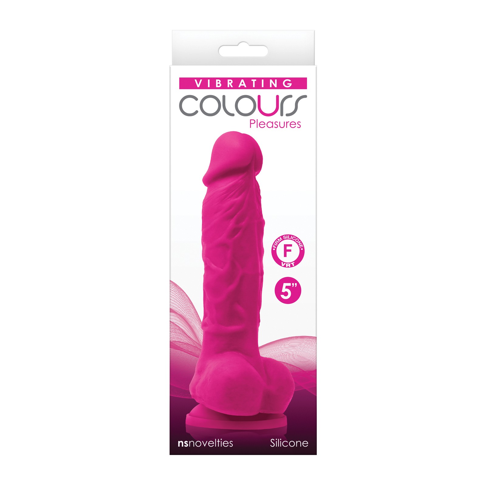 Dildo Vibrador Colours Pleasures 5 Pulgadas Rosa