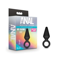 Blush Anal Adventures Platinum Silicone Loop Plug Small Black