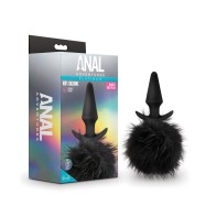 Blush Rabbit Tail Plug Black