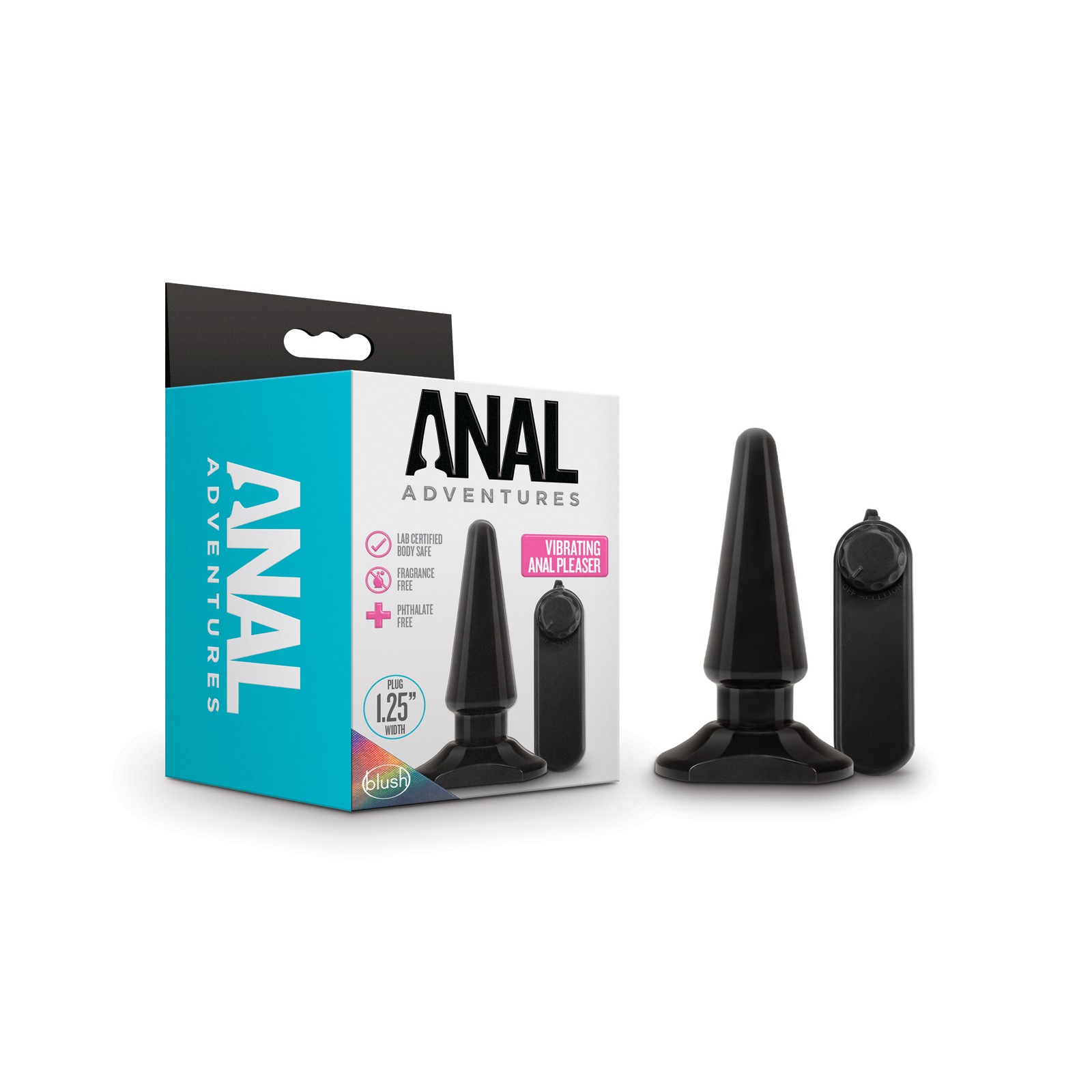 Blush Anal Vibrating Pleaser Black - Explore New Sensations