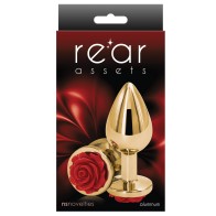 Rear Assets Medium Anal Toy - Red Rose