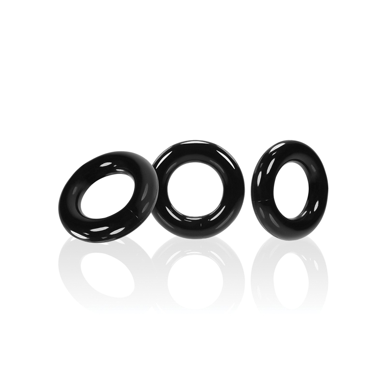 Oxballs Willy Rings - Negro (Pack de 3)