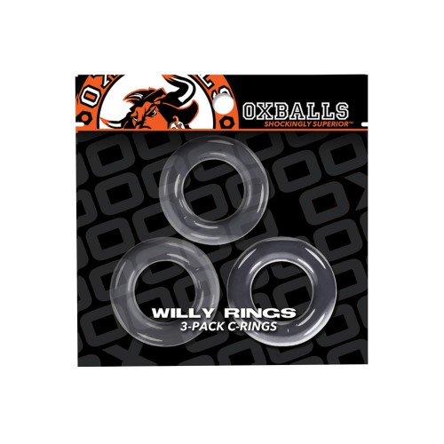 Oxballs Willy Rings Clear 3-Pack