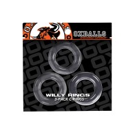 Oxballs Willy Rings Clear 3-Pack