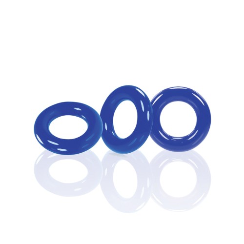 Oxballs Willy Rings - Blue Pack of 3