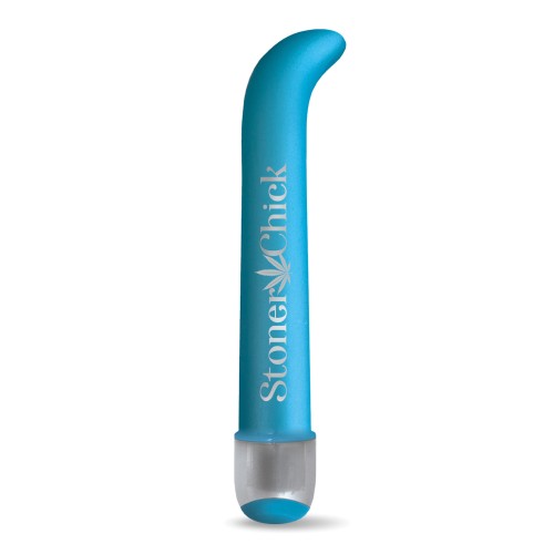 Vibrador Buzzed de 7" para Punto G - Stoner Chick Azul