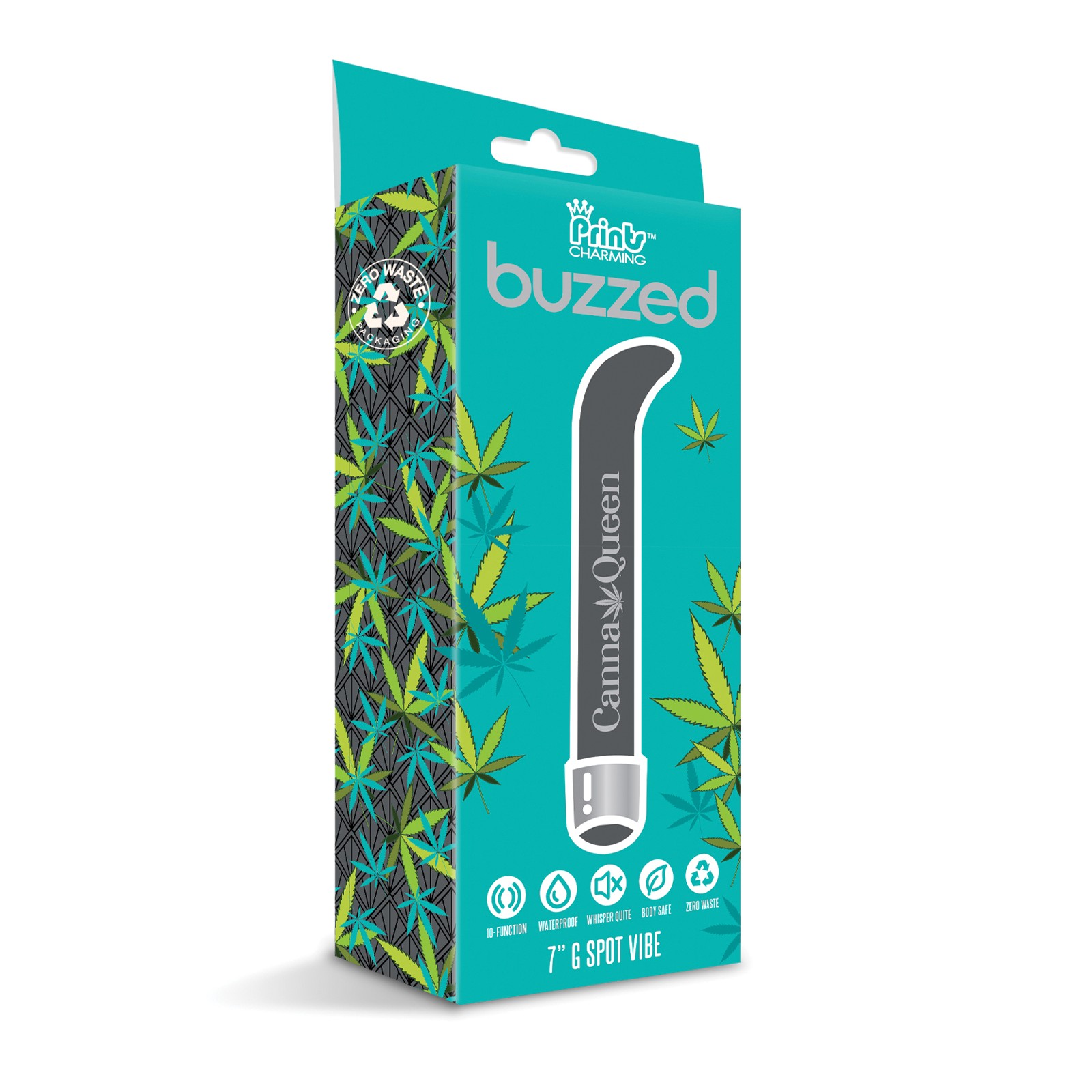 Buzzed 7 Inch G-Spot Vibe Canna Queen