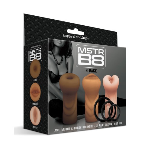 Juego de Strokers MSTR B8 con Anillos - Pack Variado