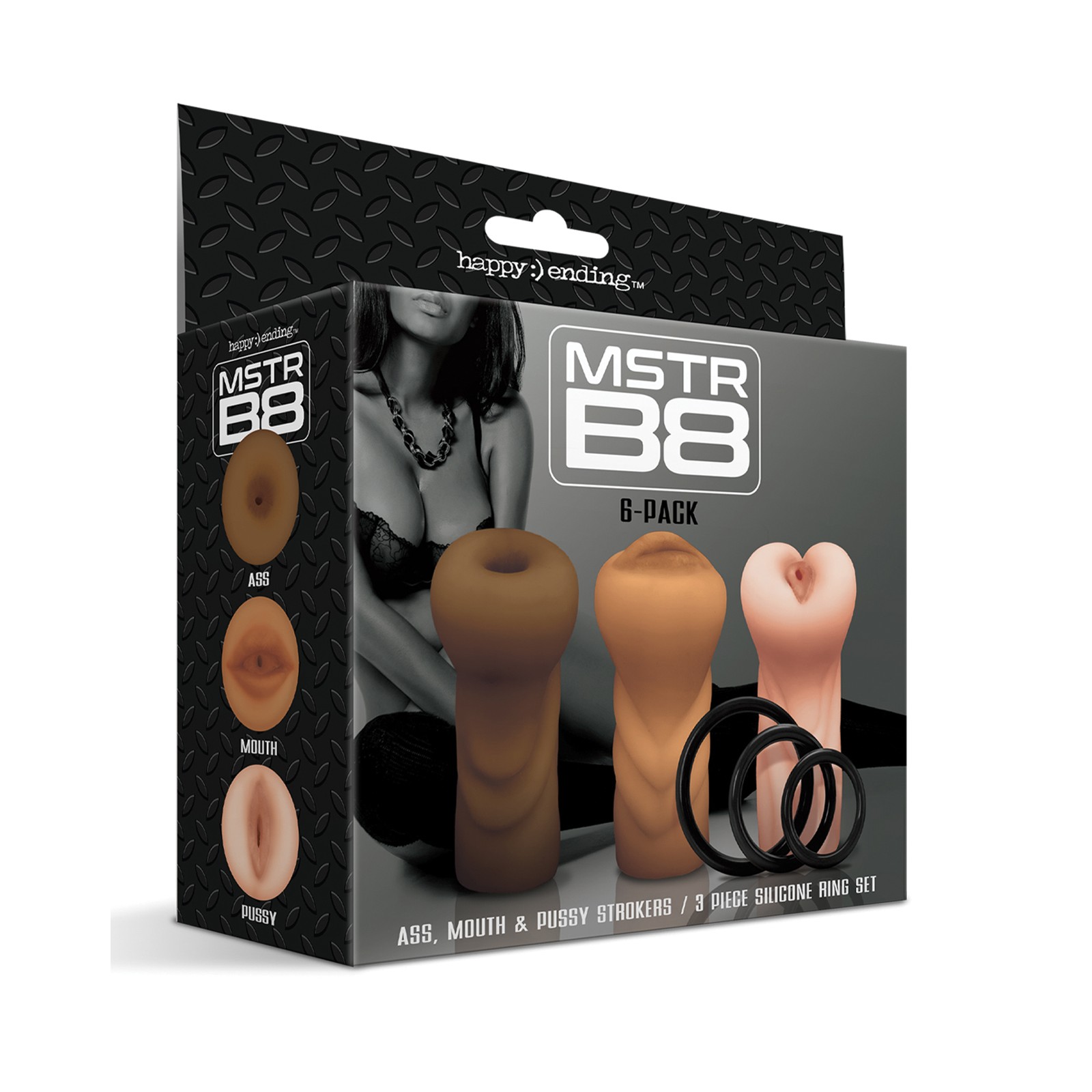 Juego de Strokers MSTR B8 con Anillos - Pack Variado