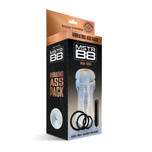 Kit MSTR B8 Bum Rush Vibrating Ass Pack Claro - Experiencia Única