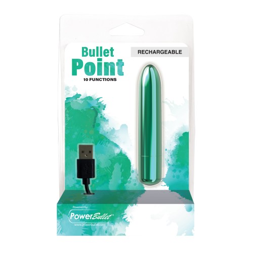 Bullet Point Rechargeable Bullet for Discreet Pleasure