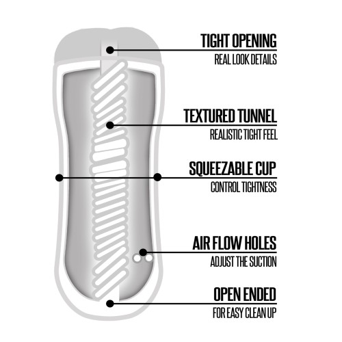 Rinse & Repeat Ass Stroker for Realistic Feel