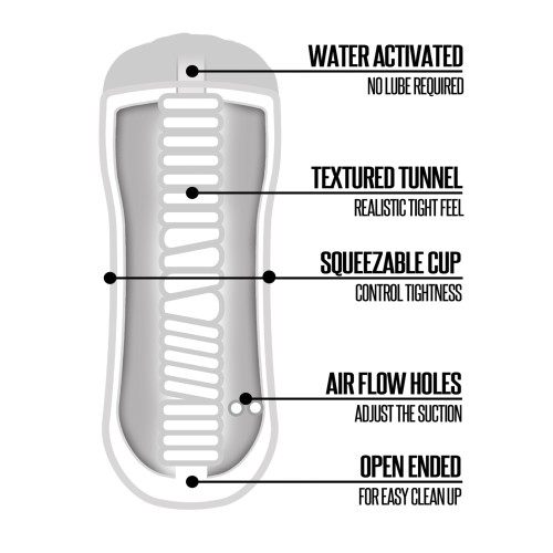 Stroker de Ducha Just Add Water para Placer Fácil