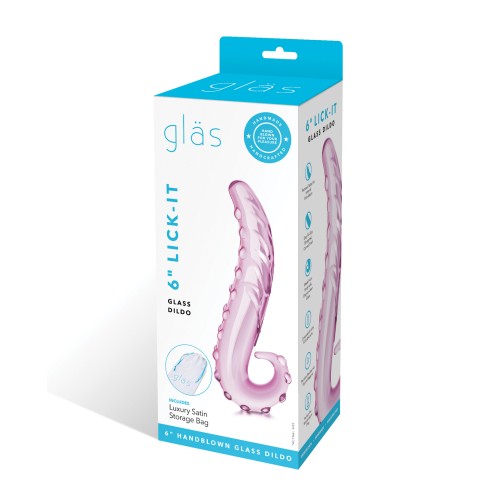 Glas 6 Inch Lick-it Glass Dildo for Ultimate Sensation