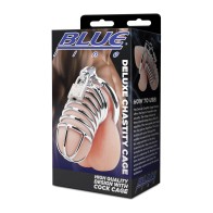 Blue Line Deluxe Chastity Cage for Ultimate Control