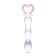 Dildo de Vidrio Sweetheart Rosa/Transparente