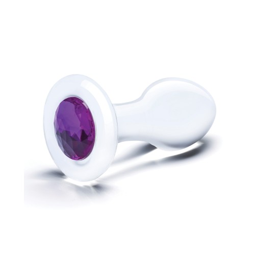 Glas Bling Bling Glass Butt Plug 3.5" - Stunning Pleasure