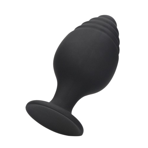 Conjunto de Plug Anal Rippled Shots Ouch Negro