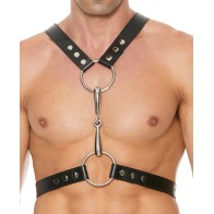 Shots Uomo Men's Harness with Metal Bit