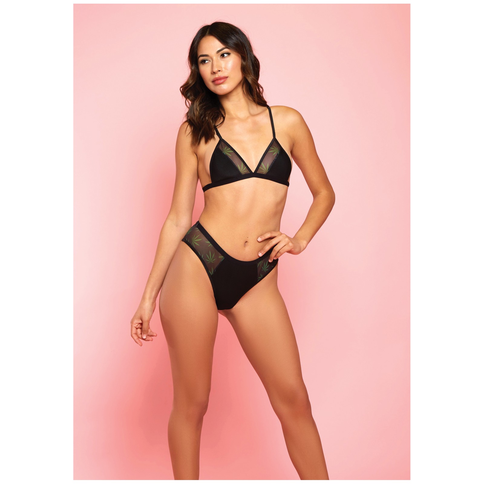 Amnesia Haze Bra & Panty Black XL