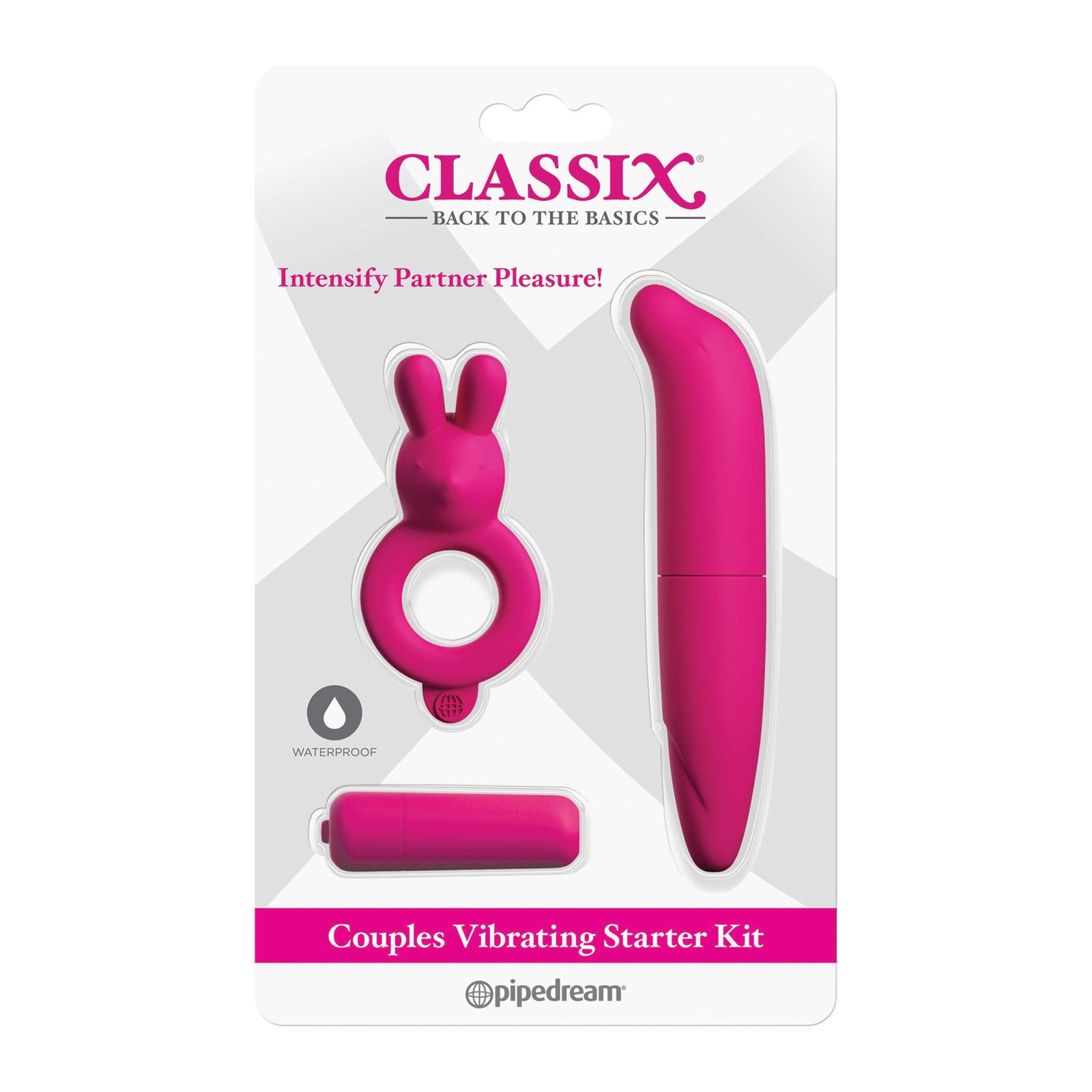 Classix Couples Vibrating Starter Kit - Pink