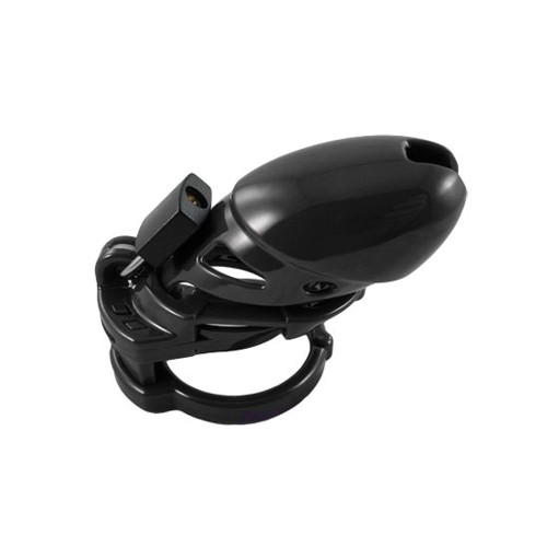 The Vice Plus Male Chastity Cage in Black