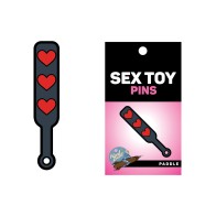 Wood Rocket Sex Toy Corazón Pin