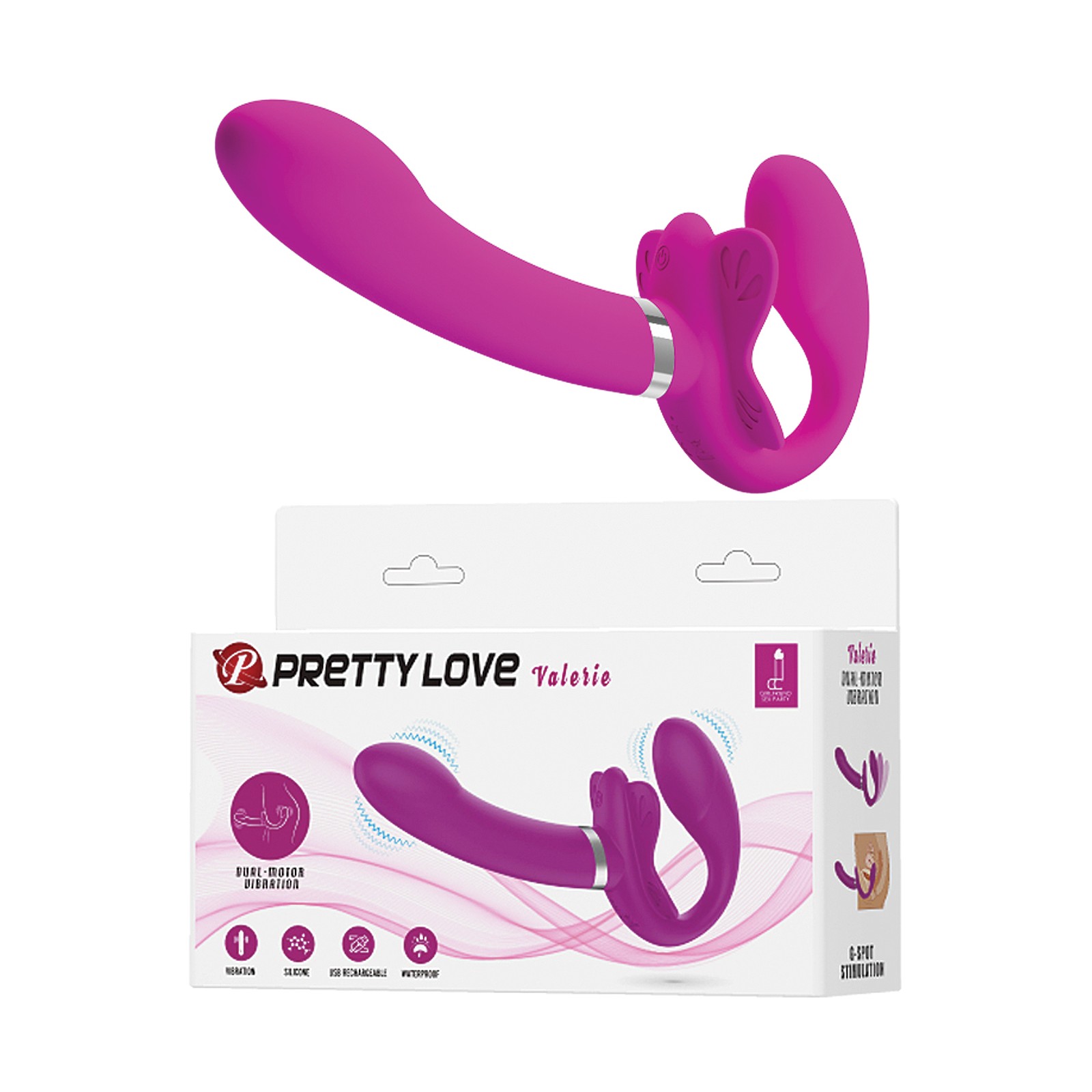 Strap-On Vibrador Sin Arnés Pretty Love Valerie