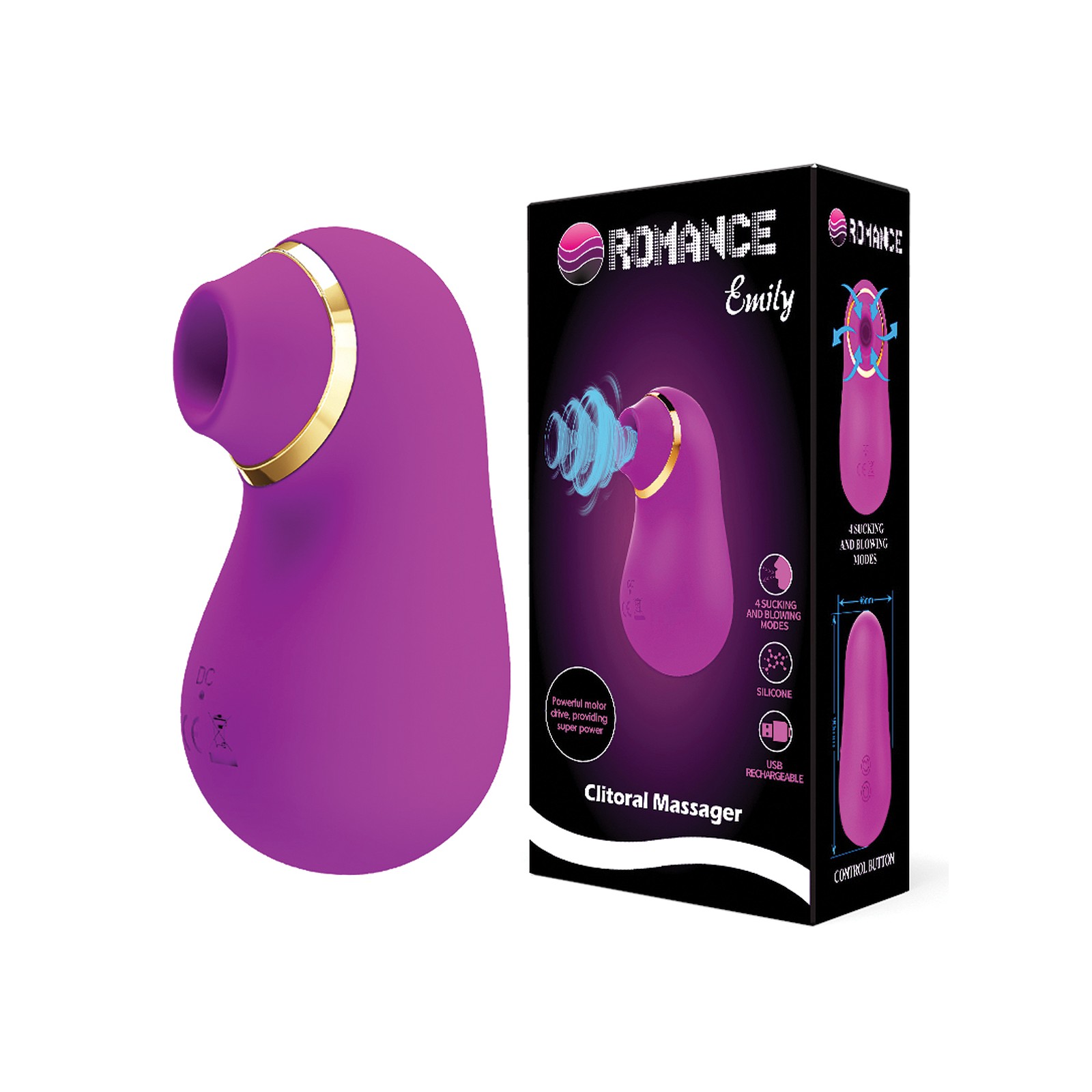 Pretty Love Emily Clitoral Massager Fuchsia