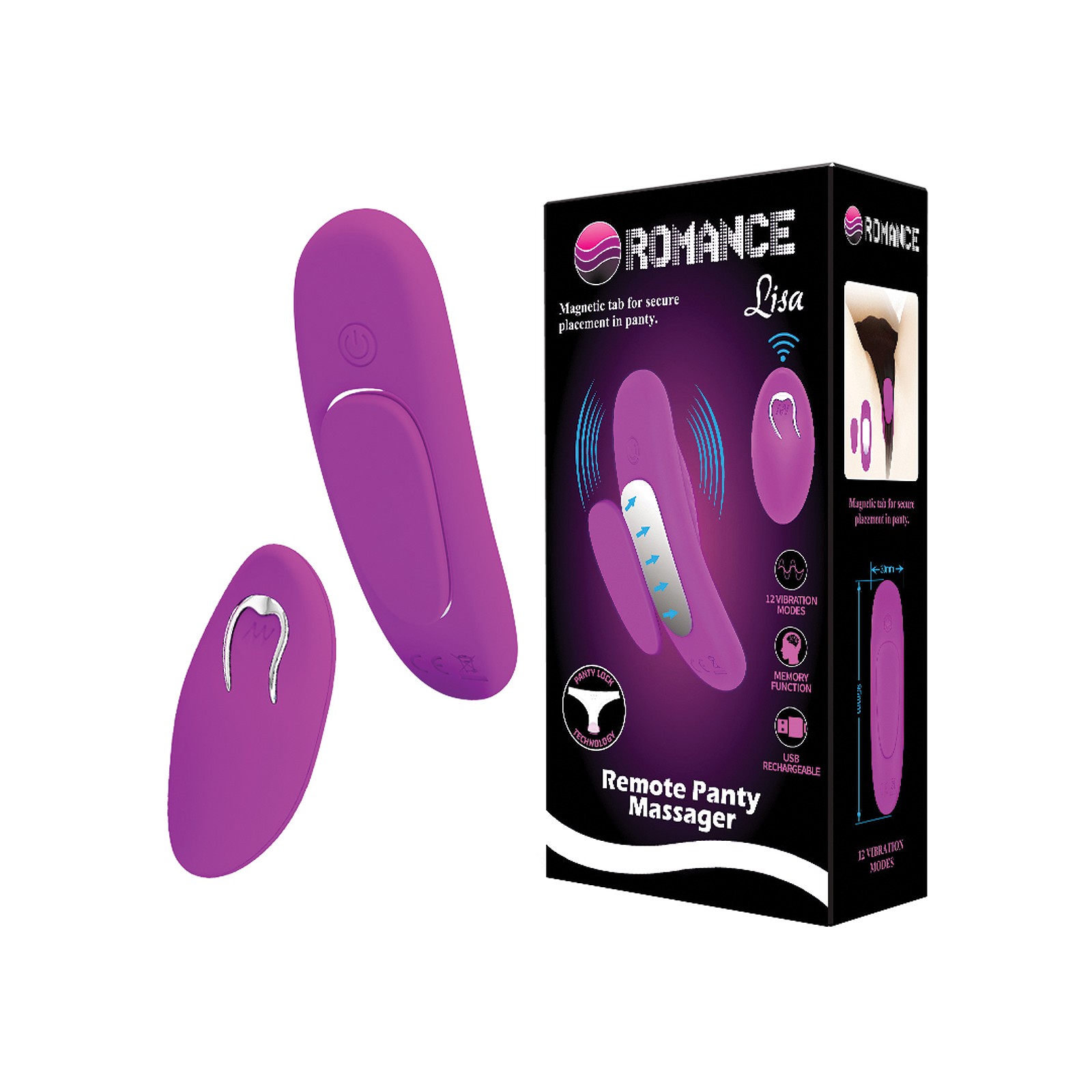 Vibrador Magnético en Panti Pretty Love Romance Lisa Fucsia