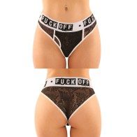 Vibes Buddy Fuck Off Lace Underwear Set