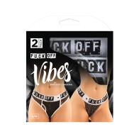 Vibes Buddy Fuck Off Lace Underwear Set