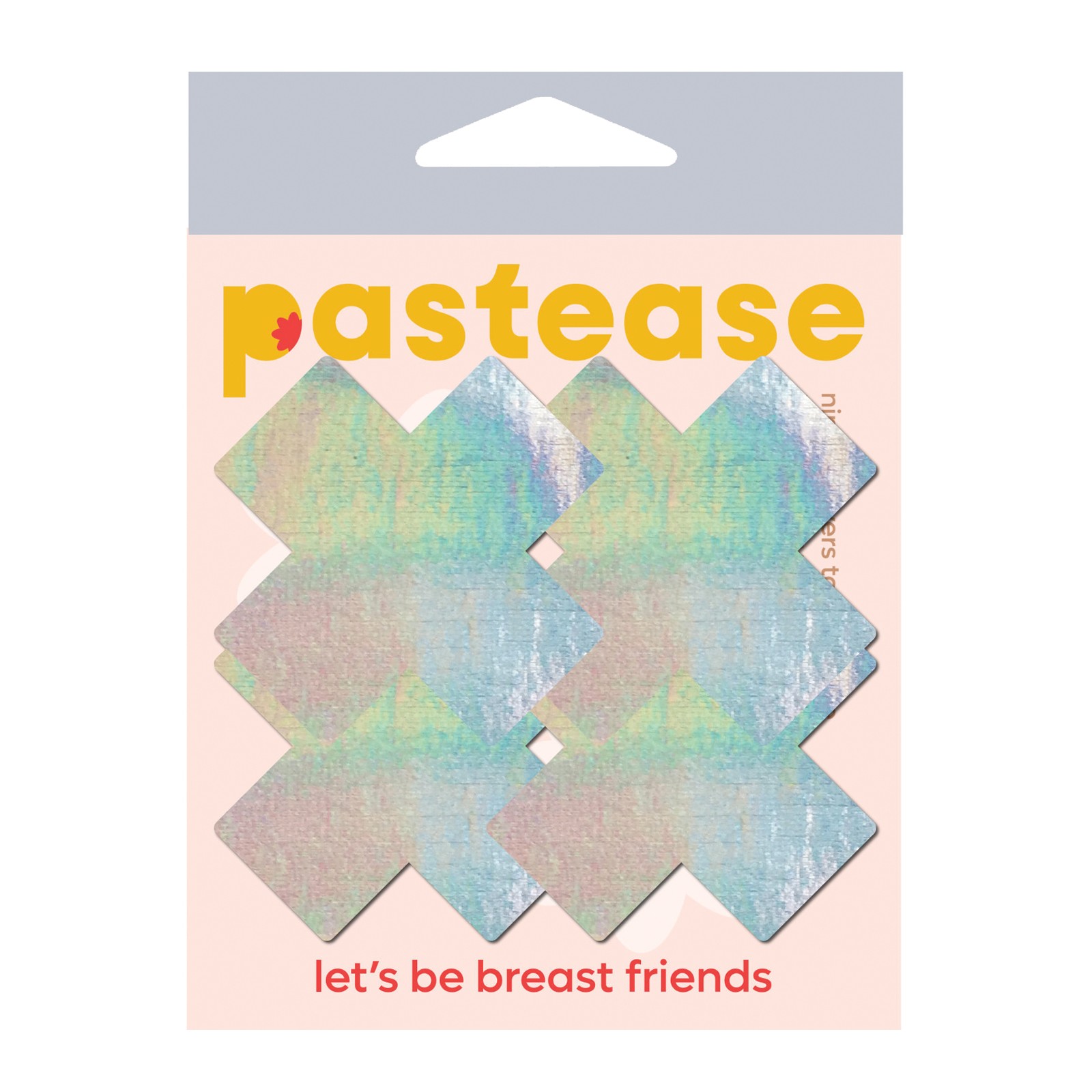 Pastease Premium Holographic Plus X - Plateado O/S Pack de 2 Pares