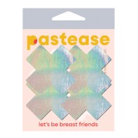 Pastease Premium Holographic Plus X - Plateado O/S Pack de 2 Pares