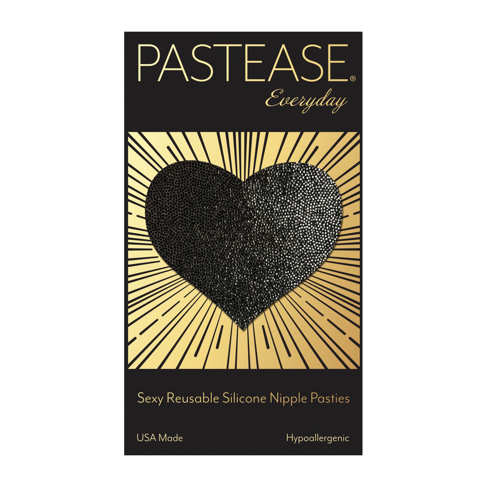 Pastease Reusable Liquid Heart - Black O/S