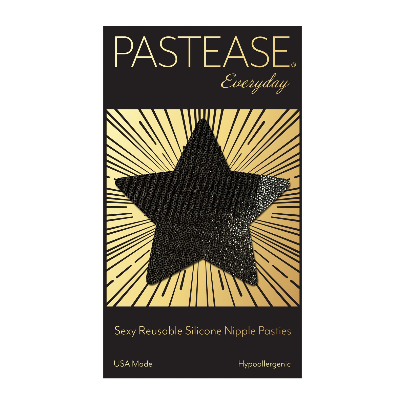 Pastease Reusable Liquid Star Black O/S