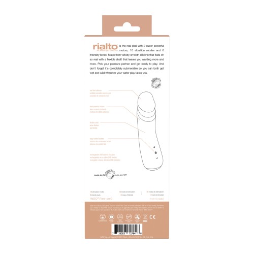 Vibrador Recargable VeDO Rialto - Vainilla