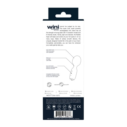 VeDO Wini Rechargeable Mini Wand Black