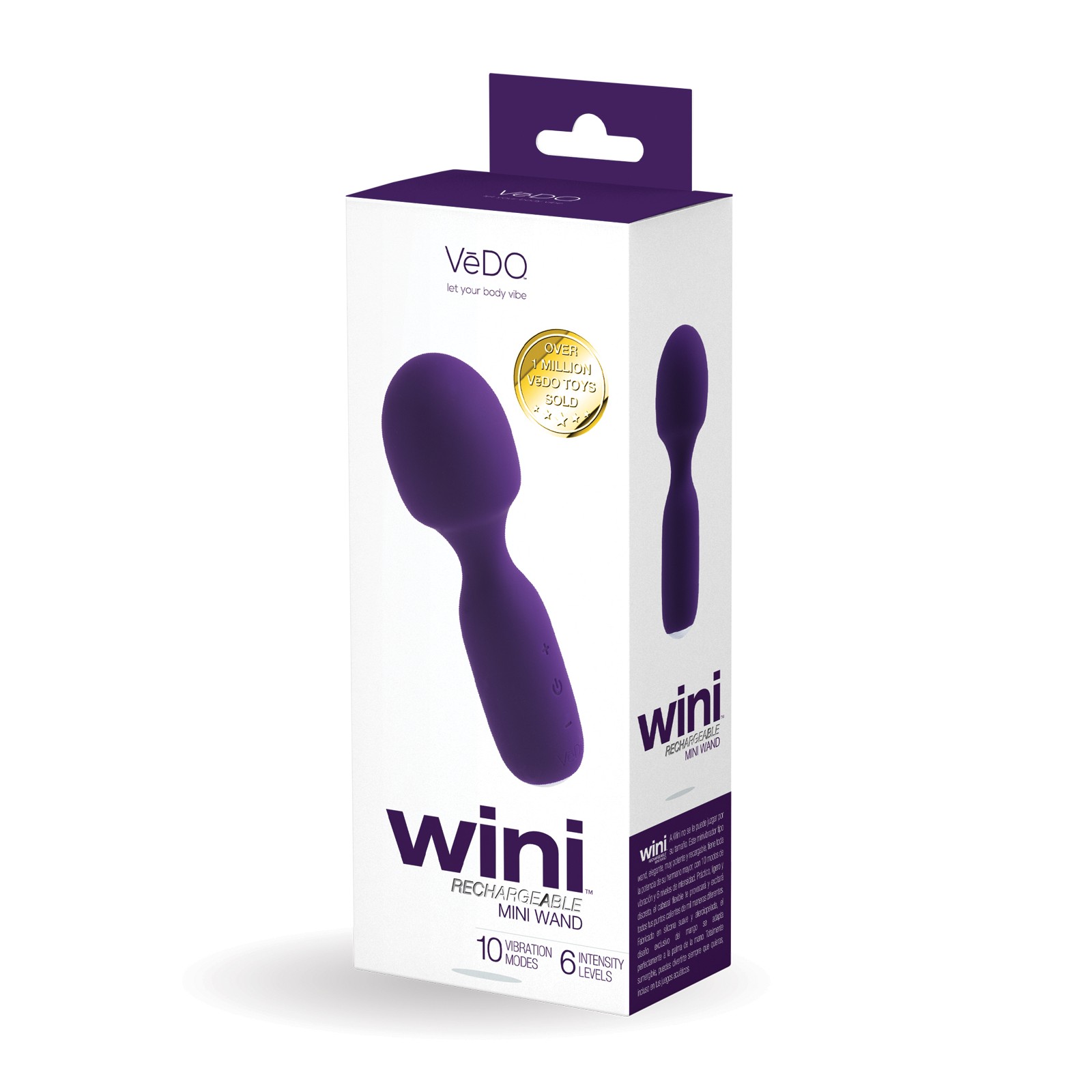 VeDO Wini Rechargeable Mini Wand - Deep Purple