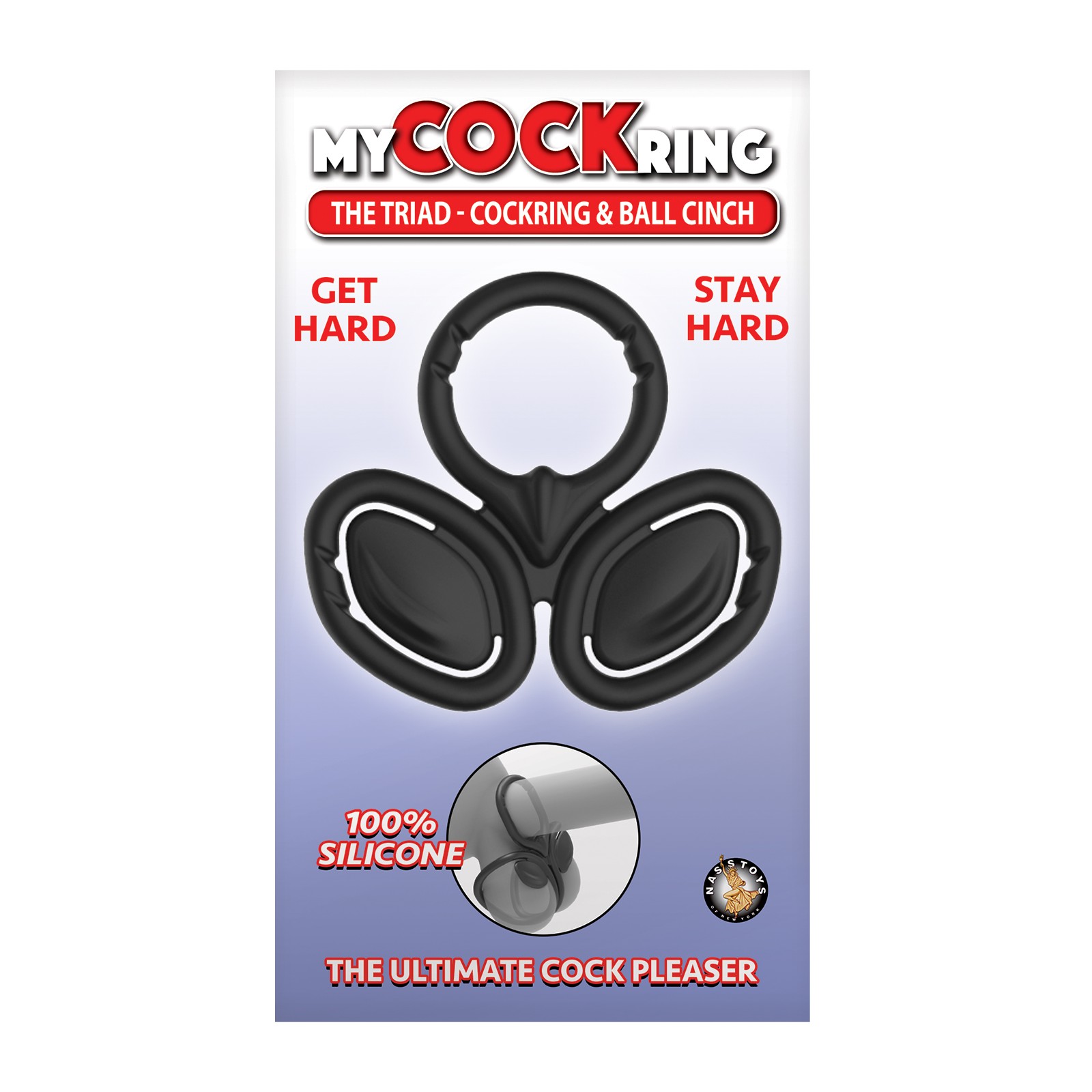 Anillo para Pene My Cock Ring The Triad y Sujeción de Testículos - Negro