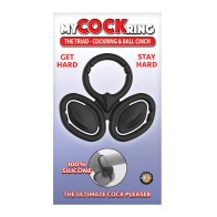 Anillo para Pene My Cock Ring The Triad y Sujeción de Testículos - Negro