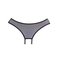 Panty Abierto Sheer Teaz Adore - Negro