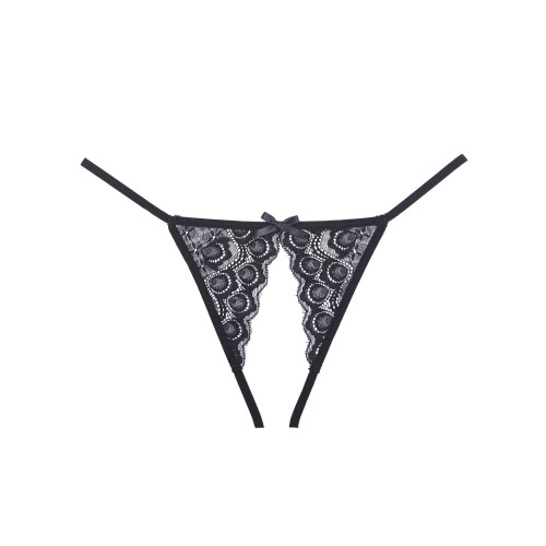 Panty Abierto Adore Luv Web Strappy Negro O/S