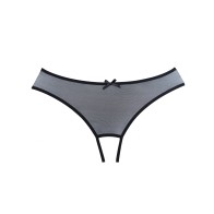 Panty Abierto de Malla Adore Wild Nite en Negro