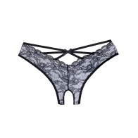 Adore Crush Lace Open Panty Black O/S