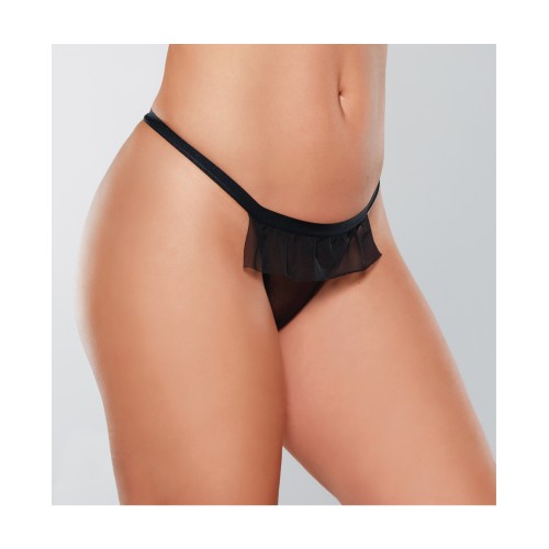 Panty Adore con Frente de Malla y Espalda Abierta - Lencería Elegante