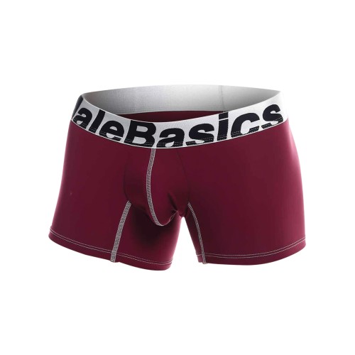 Male Basics Performance Boxer - Burgundy